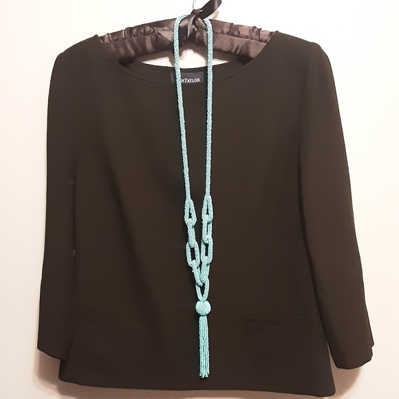 ANN TAYLOR 2 PIECE PULLOVER TOP & CIGARETTE PANT 8 - Picture 2 of 8